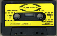 Tape 15 - Character Analysis (Side 1)